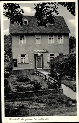 Ak Gehlweiler im Hunsrück, Gasthof zur grünen Au