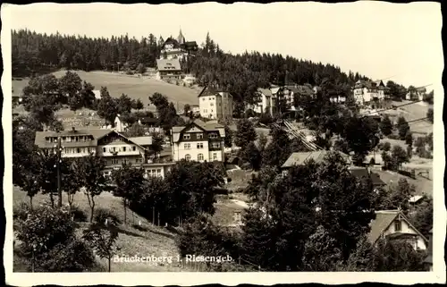 Ak Brückenberg bei Krummhübel Riesengebirge Schlesien, Gesamtansicht