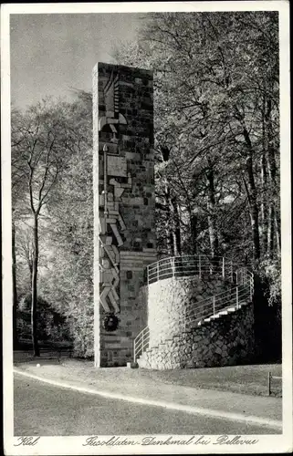 Ak Kiel in Schleswig Holstein, Seesoldatendenkmal bei Bellevue