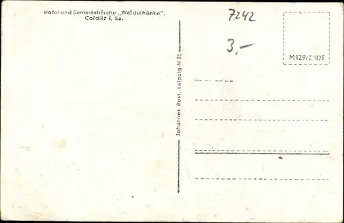 Ak Colditz in Sachsen, Hotel Waldschänke, Innenansicht, Speise- & Gesellschaftssaal, Tanzfläche