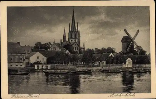 Ak Werder an der Havel, Mühlenblick