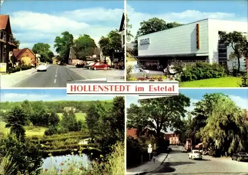Ak Hollenstedt in Niedersachsen, Straßenansicht, Seeblick, Geschäft, Tchibo