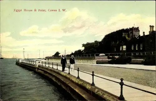 Ak Cowes Isle of Wight England, Egypt House and Point