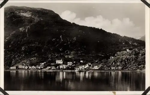 Ak Hellesylt Norwegen, Blick auf die Stadt