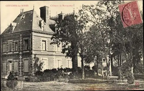 Ak Couches les Mines Saône et Loire, Chateau de Montpatay