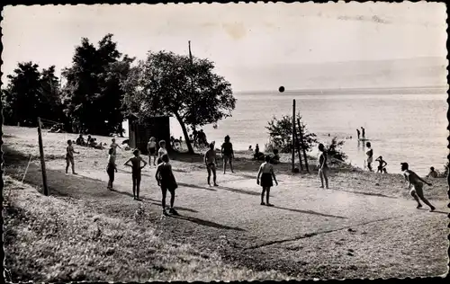 Ak Anthy Haute Savoie, Lac Leman, La Plage, Strandpartie