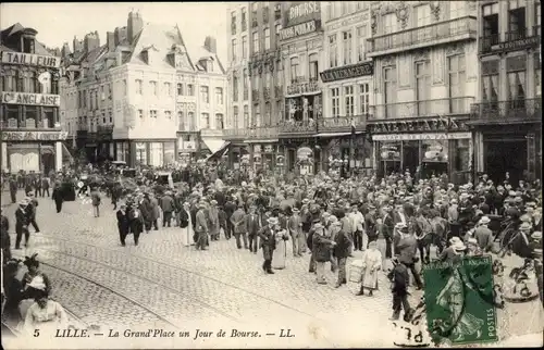 Ak Lille Nord, La Grand' Place un Jour de Bourse