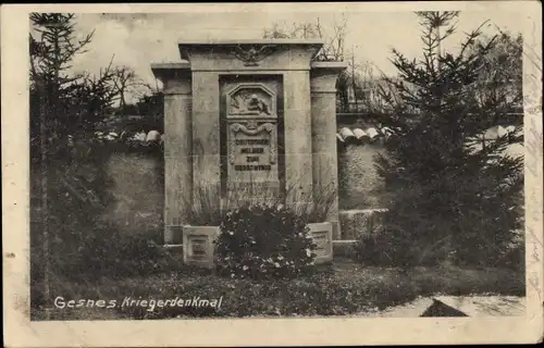 Ak Gesnes Mayenne, Kriegerdenkmal