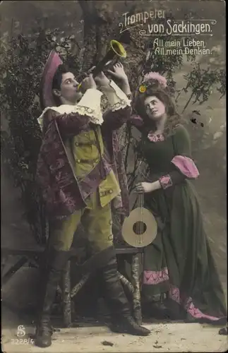 Ak Trompeter von Säckingen, All mein Lieben, All mein Denken