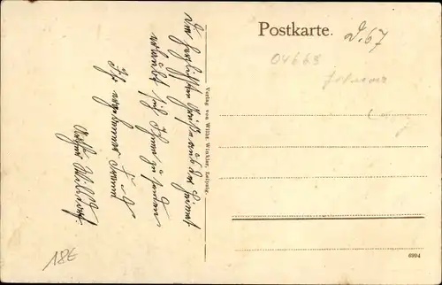 Ak Dürrweitzschen in Sachsen, Gasthof, Schule, Panorama