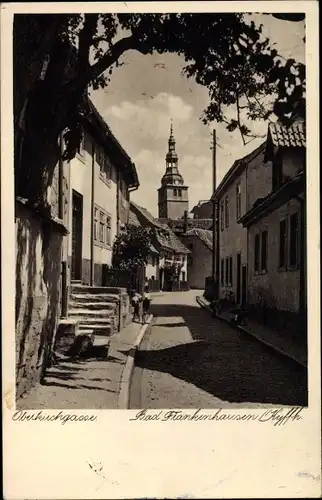 Ak Bad Frankenhausen am Kyffhäuser Thüringen, Oberkirchgasse