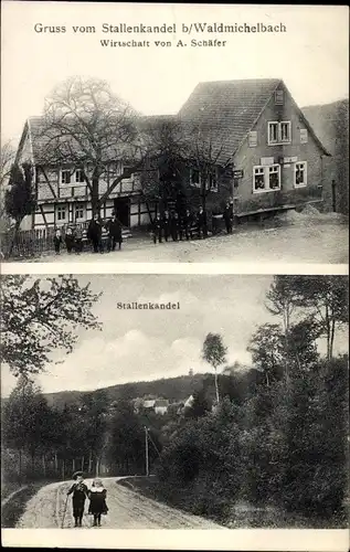 Ak Stallenkandel Waldmichelbach Wald Michelbach im Odenwald Hessen, Wirtschaft, Kinder