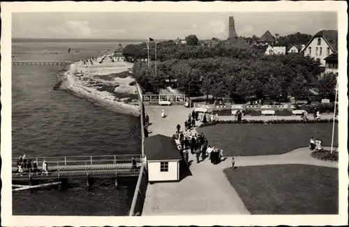 Ak Hansestadt Kiel, Promenade, Marineehrenmal, Vogelschau