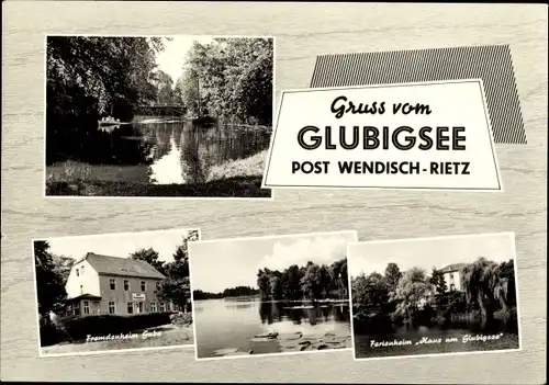 Ak Wendisch Rietz im Kreis Oder Spree, Ferienheim Haus am Glubigsee, Fremdenheim