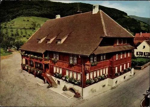 Ak Glottertal Baden Württemberg, Gasthof zum goldenen Engel, Außenansicht