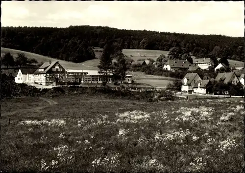 Ak Buchhagen Bodenwerder an der Weser, Gasthaus Mittendorf, Außenansicht