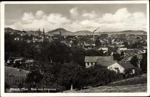 Ak Arnstadt in Thüringen, Blick vom Kübelberg