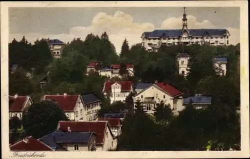 Ak Friedrichroda im Thüringer Wald, Blick auf den Ort