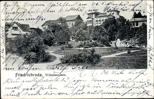 Ak Friedrichroda im Thüringer Wald, Wilhelmsplatz