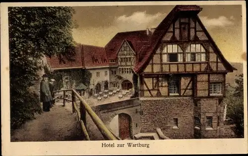 Ak Lutherstadt Eisenach in Thüringen, Hotel zur Wartburg