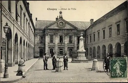 Ak Chagny Saône et Loire, Hotel de Ville