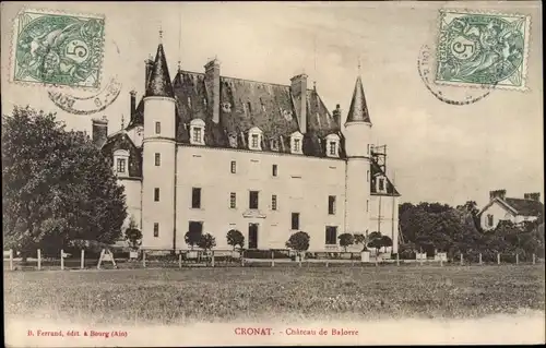 Ak Cronat Saône et Loire, Chateau de Balorre