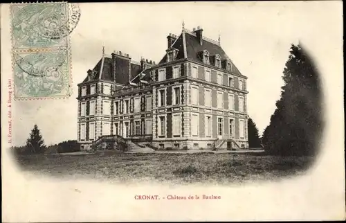 Ak Cronat Saône et Loire, Chateau de la Baulme