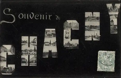 Buchstaben Ak Chagny Saône et Loire, Souvenir