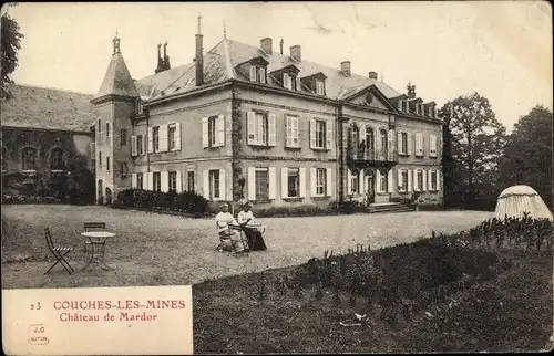 Ak Couches les Mines Saône et Loire, Chateau de Mardor