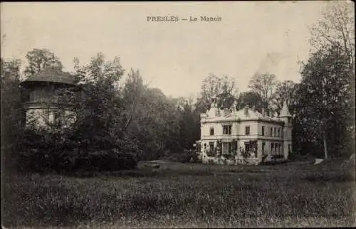 Ak Presles Val d'Oise, Le Manoir