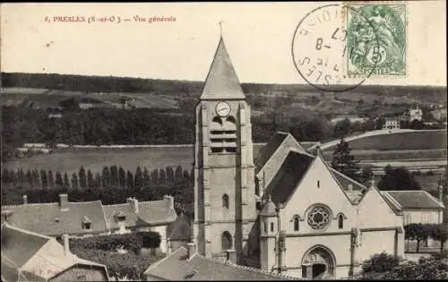 Ak Presles Val d'Oise, Vue generale