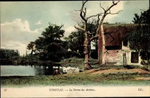 Ak Étretat Seine Maritime, La Ferme des Artistes