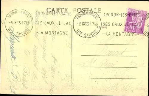 Ak Thonon les Bains Haute Savoie, Château de Courdrée