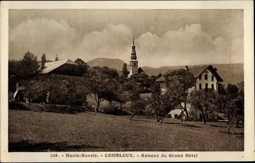 Ak Combloux Haute Savoie, Annexe du Grand Hôtel