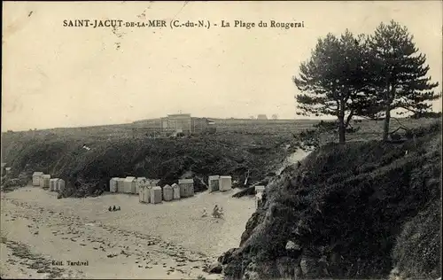 Ak Saint Jacut de la Mer Cotes d'Armor, La Plage du Rougerai