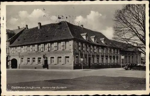 Ak Durlach Karlsruhe Baden Württemberg, Gasthaus zur Blume