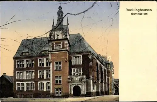 Ak Recklinghausen im Ruhrgebiet, Gymnasium