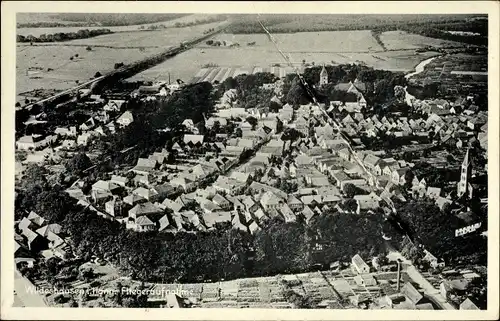 Ak Wildeshausen in Oldenburg, Totalansicht der Ortschaft, Fliegeraufnahme