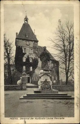 Ak Moers am Niederrhein, Denkmal der Kurfürstin Louise Henriette