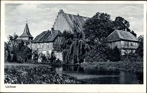 Ak Lüchow in Schleswig Holstein, Ortsansicht