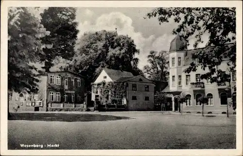 Ak Wesenberg in Mecklenburg, Marktplatz