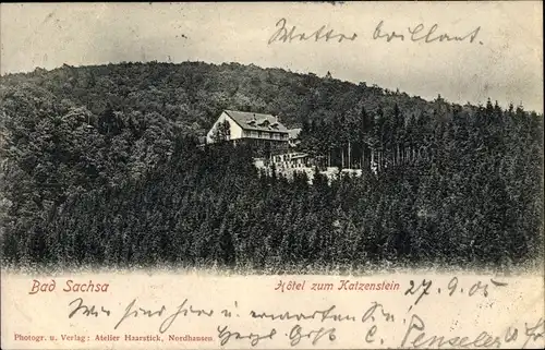 Ak Bad Sachsa im Harz, Hotel zum Katzenstein