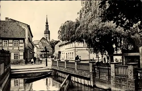 Ak Lübbenau im Spreewald, Mühleneck