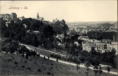 Ak Leisnig in Sachsen, Teilansicht