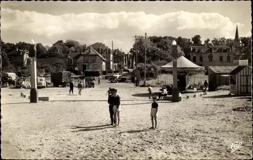 Ak Bernieres sur Mer Calvados, L'Entree de la Plage