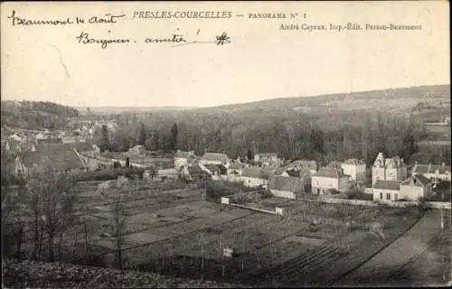 Ak Presles Courcelles Val-d´Oise, Panorama