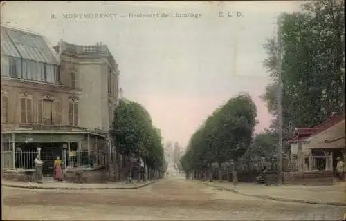 Ak Montmorency Val d’Oise, Boulevard de l'Ermitage