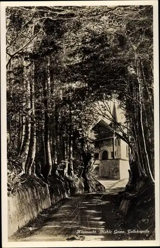 Ak Küssnacht Kanton Schwyz, Hohle Gasse, Tellskapelle