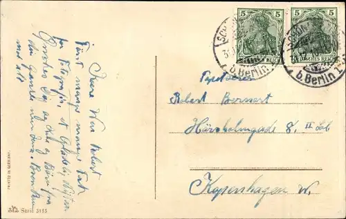 Passepartout Präge Litho Glückwunsch Neujahr, Schneebedeckte Kirche, Glocke