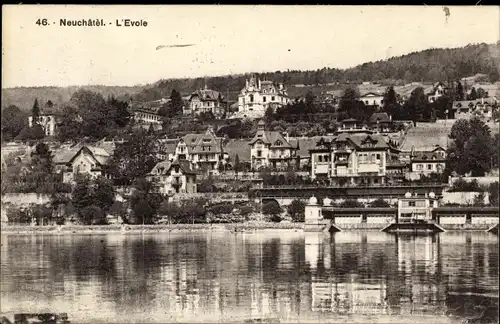 Ak Neuchâtel Kanton Neuenburg, L'Evole